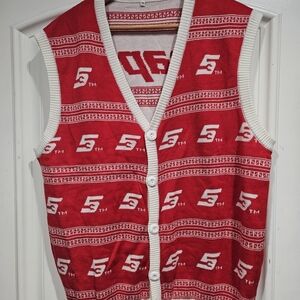 Snap On Tools Ugly Christmas Sweater Cardigan Vest. Size XL Collectible Vintage